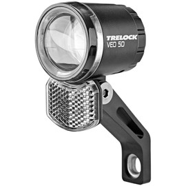TRELOCK LS 380 Bike-I VEO 50 Lux E-Bike 6-12V Bicycle Light - Includes Fork Mount ZL 940 - StVZO Approved