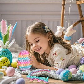 Surprise Dragon Egg with Dragon Inside – Gifts for Kids and Adults, 3D Printed Fidget Toy, Ideal for Christmas, Easter, Birthdays, Fun Desk Décor and Stress Relief(Rainbow, Large)