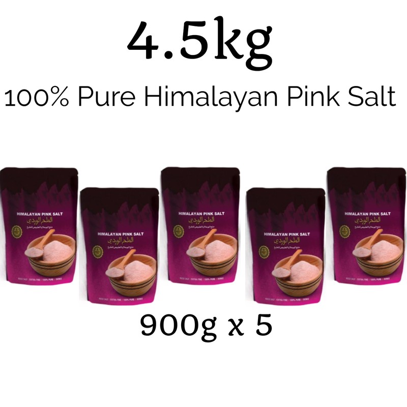 4.5kg Value Pack of 100% Pure Himalayan Pink Salt -