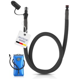 SASMO® Hydration Tube for Hydration Bladder - Insulated | 100 cm Extra Length & BPA Free | Drinking System Accessories | Replacement Hose Hydration Bladder with Bite Valve