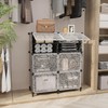 AWTATOS Shoe Rack, 6 Tier Shoe Storage Cabinet with Door,