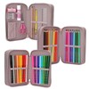 Depesche TOPModel Viva Violet 13292 Filled 3-Compartment Pencil Case in