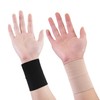 Wrist Compression Band / Spandex Wrist Support Sports Brace (1PC) 1-1) Wrist Compression Band (Black-S) 4ea