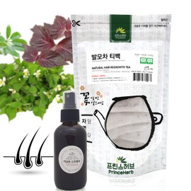 HERBstory 100% Natural Herbal Treatment Spray and Tea Set for Helping Regrowth of Hair/Hair Restoration Spray & Tea Set/발모 차 & 스프레이 세트 4oz (118ml) and 15 Teabag (50g)