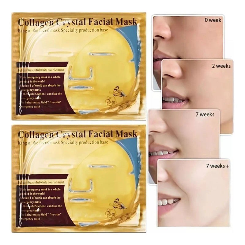 Mascarilla Oro Colageno Revitalizante Anti Edad 100 Pzs
