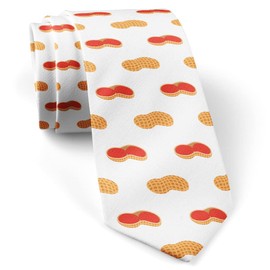 ( Peanut Natural Nut ) Fashion Novelty Necktie, Conversation Neckwear Ties Great for Party and Events