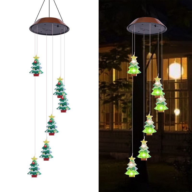 Yard Solar Wind Chime Light LED Solar Powered Wind Chimes