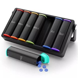 KOVIUU Weekly Pill Organizer 2 Times a Day KOVIUU Large Travel Pill Box 7 Day Am Pm