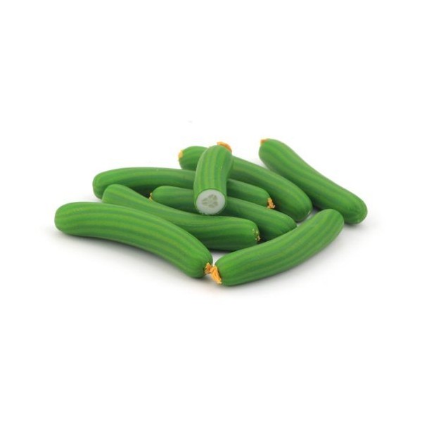 MyTinyWorld 4 x Dolls House Miniature Handmade Whole Cucumbers