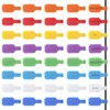 APOMOONS Pack of 40 Cable Labels, Cable Velcro, 8 Colours,