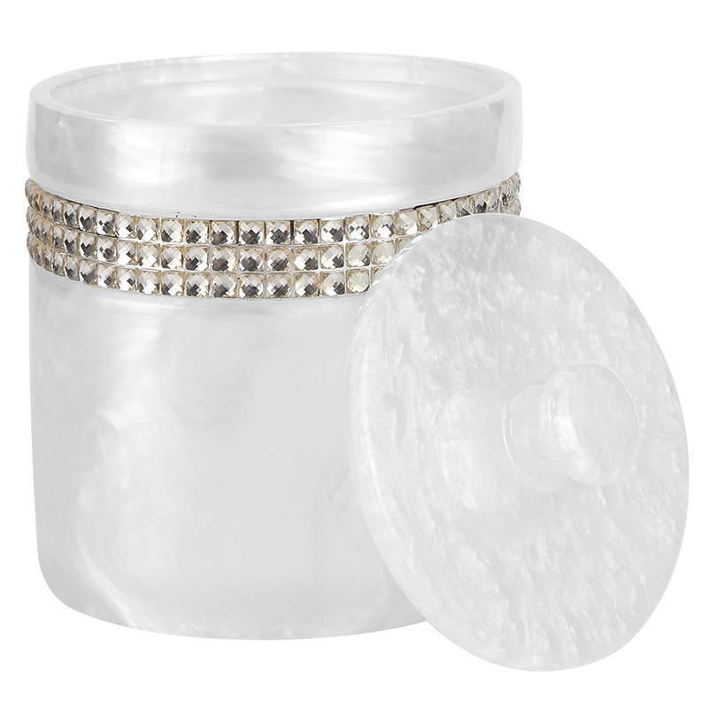 Innovative Resin Cotton Swab Toothpick Box Holder Jewelry Storage Container