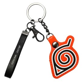 Bioworld Naruto - Konoha Hidden Leaf Village Symbol Airtag Keychain - Bioworld