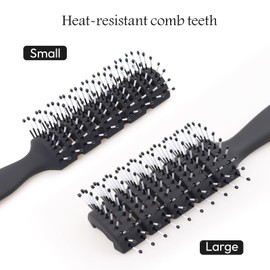 GEN'C BÉAUTY Vented Hair Brush with Ball‑Tip Bristles and Non‑Slip Handle for Blow‑Drying and Detangling (Small)