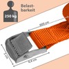 Lashing Strap Tension Strap Fastening Strap Clamp Fastening Strap Orange
