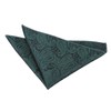 DQT Premium Woven Microfibre Paisley Patterned Emerald Green Men's Fashion
