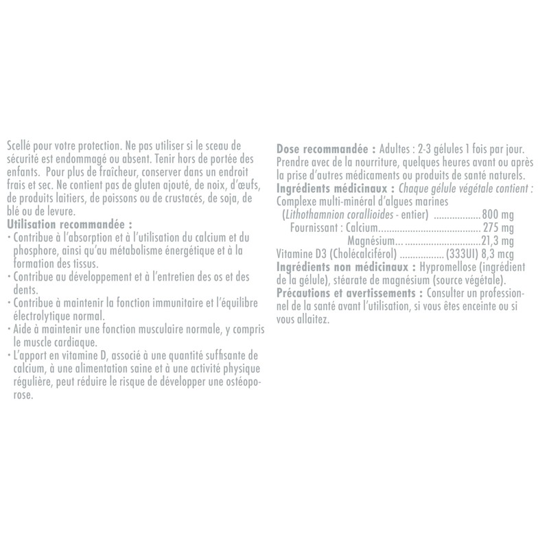 NAKA Naka Platinum Marine Cal-Mag, Ocean Algae, Calcium,Magnesium, Trace Minerals,