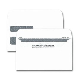 EGP Self-Seal Recycled Double Window Envelope - 6 3/16 x 3 9/16, 250 Envelopes