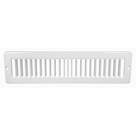 Hart & Cooley 420 Series - 10" x 2-1/4" White Toe Kick Space Grille (Designed to Fit 10" x 2-1/4" Hole)