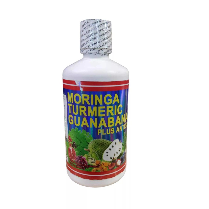G.M.J. JUGO de MORINGA TURMERIC GUANABANA PLUS ANTIOX 32FL.OZ ANTI