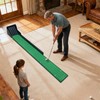 Crestgolf Golf Putting Mat, Automatic Ball Return with 4 Flipping