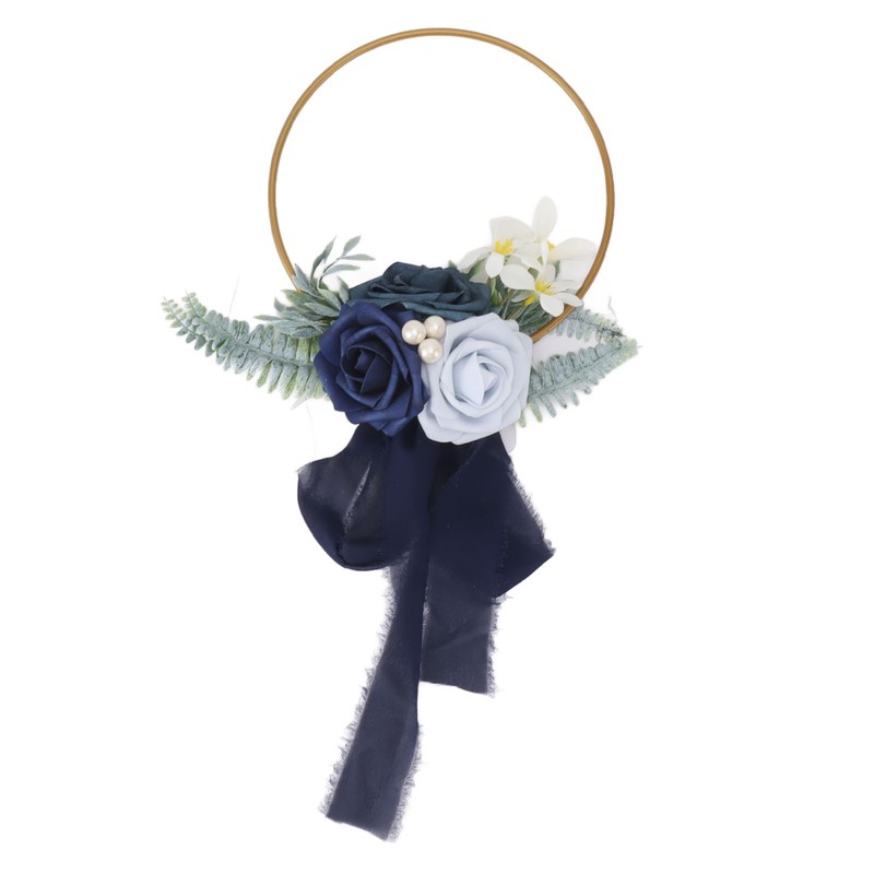 Artificial Succulents Wreath Iron Foam Greenery Wreath Portable Bridal Wreath