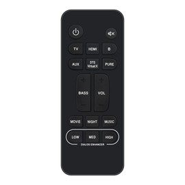 RC-1251 Replacement Remote Control Compatible with DENON DHT-S217 DHT-S218 DHTS217 DHTS218 DHTS217 DHTS218 Home Theater Soundbar Surround Sound System