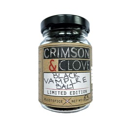 Black Vampire Salt by Crimson & Clove (Black Hawaiian Salt with Black Garlic and Urfa Pepper)