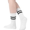 FWORUAIS 4 Pairs Pilates Yoga Socks Non Slip Grip Socks