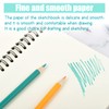 2 Pack Sketch Notebook, 280 Sides/140 Pages A4 Coil Sketchbook,