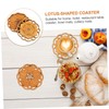 iplusmile 1set Thickened Bamboo Lotus Shape Creative Home Decor Protects