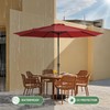 MEWAY 12ft Patio Umbrella Market Table Umbrella with Crank and