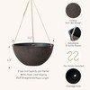 LA JOLIE MUSE Large Hanging Planters - 13 Inch Flower