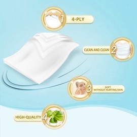 Facial Tissue, Facial Napkin, Disposable Facial Tissue for Bathroom, Home, Car, office, 10 Flat Boxes, 240 Tissues per Box, 4-Ply (600 Total Tissues)