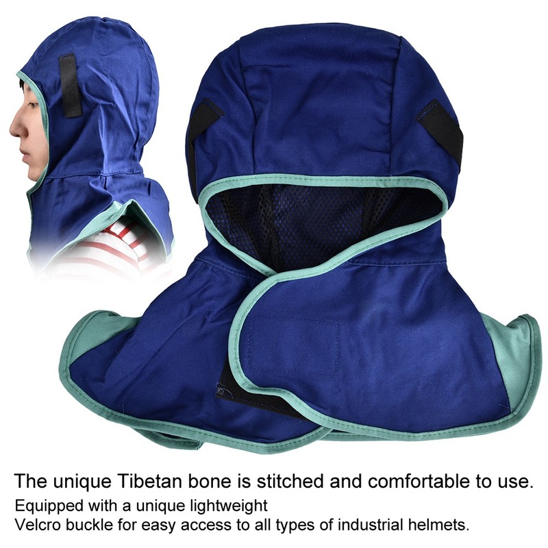 AP-6670 Flame Retardant Helmet Washable Blue Face Full Protection Hood