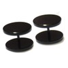 14mm Pair BLACK Faker Stretcher Cheater round Surgical Stainless Steel