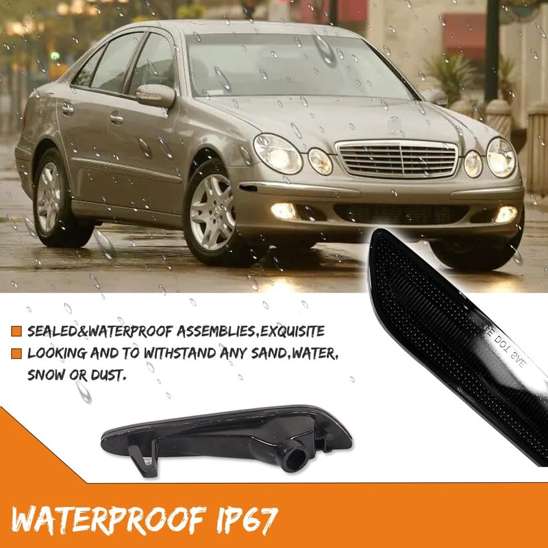 ADIIL For 2003-2006 Mercedes W211 E-Class Smoked Lens Front Bumper