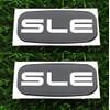 2Pcs SLE Cab Emblems 3D Badge Logo Nameplate Sticker Roof