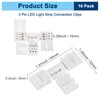 M METERXITY 10-Pack T-Shape 3-Pin LED Strip Lights Connectors, Solderless