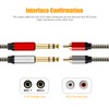 Ubrand 2 x 6.35 mm to 2RCA Cable,Dual 1/4 inch