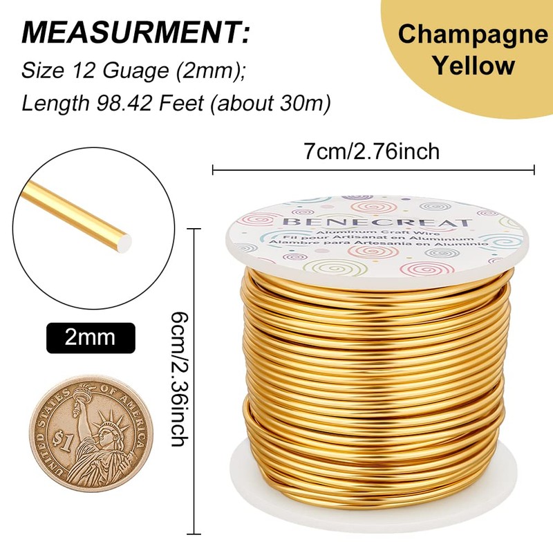 Benecreat Total Length 99.8 ft (30 m) Wire Diameter 0.08