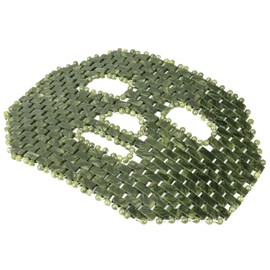 LazyGa Jade Mask, Natural Facial Cooling Mask, 100% Real Jade for Hot & Cold Therapy, Relieves Redness, Swelling, Sensitivity, Wrinkles, Puffiness, and Anti-Aging