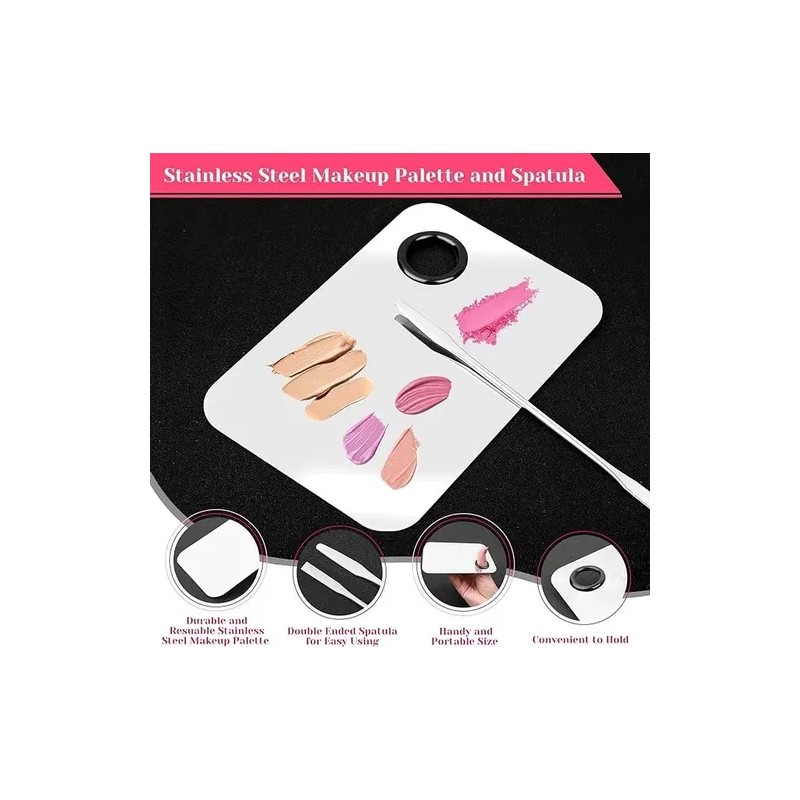 Kit Paleta De Maquillaje Profesional Con Espátula Y Cepillo