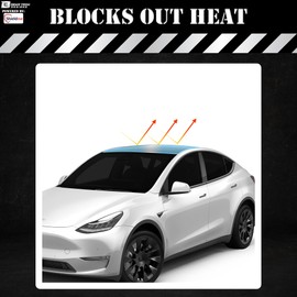 BOGAR TECH DESIGNS Sunroof UV Ray Heat Rejection Protection for Automotive Panoramic Roof Glass Film, 4ft x 5ft Sheet