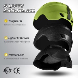 Odoland Ski Helmet and Ski Goggles Set Snowboard Helmet with Snowboard Goggles for Men and Women Ski Goggles UV 400 Protection Wind Resistance Snowboard Goggles for Skiing and Mountaineering, yellow