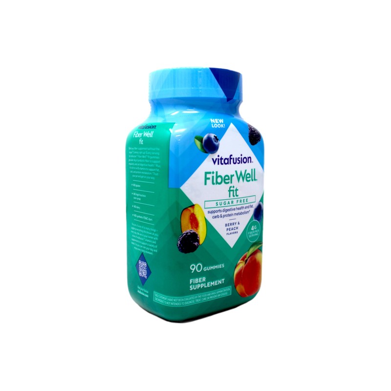 Fiber Well Fit Gummies, 3 Pack (90 Count)