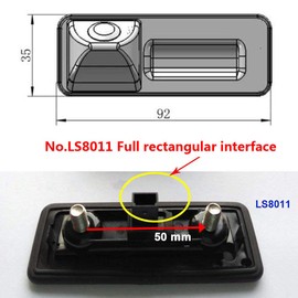 Dynavsal HD CCD Nacht Viosn Kofferraum Griff Rückfahrkamera Rückfahrkamera für A1 VW Skoda Roomster Fabia Yeti Octavia II 1Z 2 (No.LS8011 komplette Schnittstelle)
