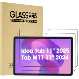 ProCase 2 Pack Screen Protector for Lenovo Idea Tab 11" 2025/Tab M11/Tab K11 LTE 11" 2024 TB330/TB336, Tempered Glass Film Guard for Lenovo 11" Idea Tab 2025/Tab M11/Tab K11 LTE 2024 Release