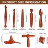 Gykutix 8-Piece Wooden Trigger Point Massager Set, Trigger Point Pusher,