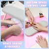 Lineshading Nail Arm Rest and 125 Pcs Disposable Nail Table
