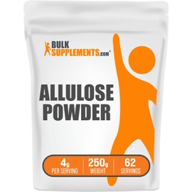 BulkSupplements.com Allulose Powder - Allulose Sweetener, Sugar Substitutes for Baking, Sugar Alternative - Pure & Gluten Free, 4g per Servings, 250g (8.8 oz) (Pack of 1)